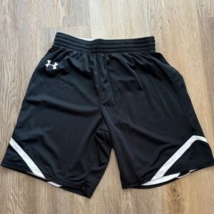 Under Armour Men's reversible Black and White Athletic Shorts
